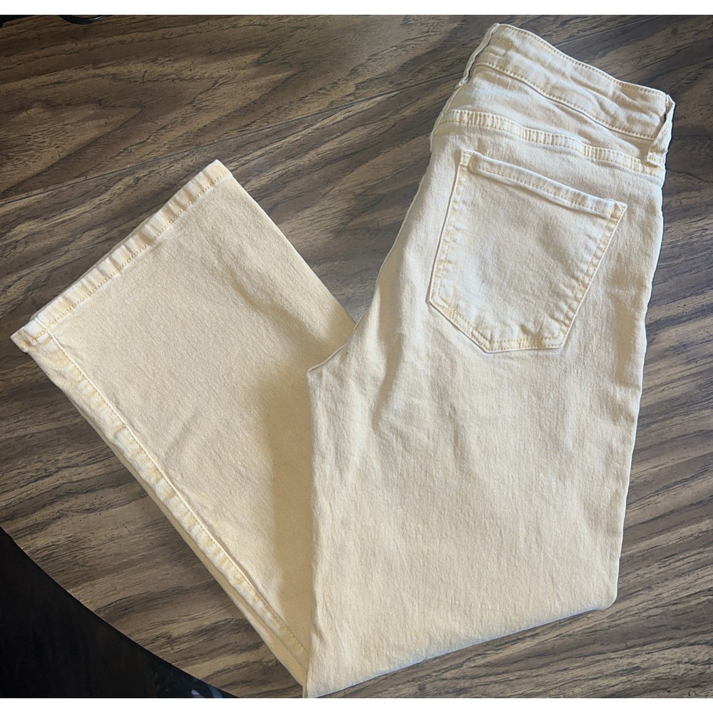 KUT FROM THE KLOTH Jeans Women's 2 Mustard Yellow High Rise Charlotte Culotte